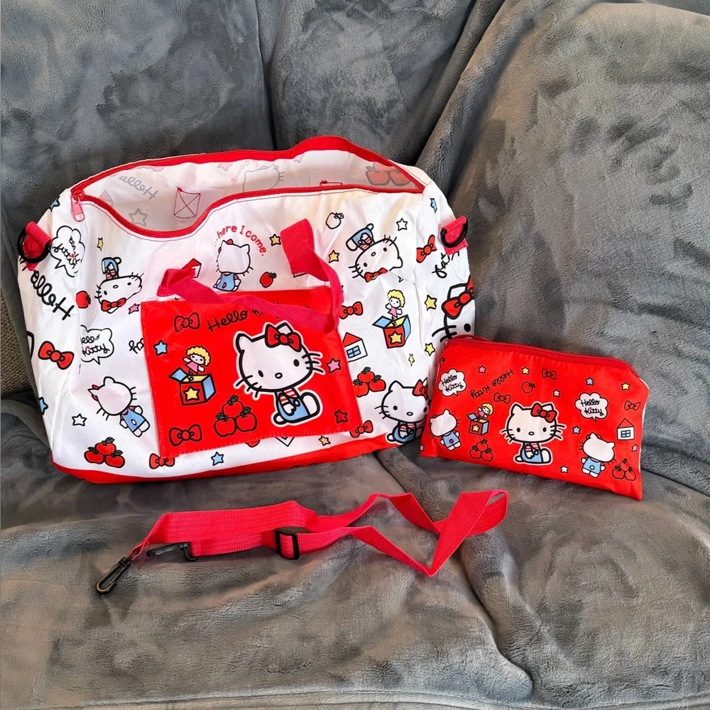 ❤️❤️SANRIO MYSTERY BUNDLE with Hello Kitty Crossbody Duffle and Pouch